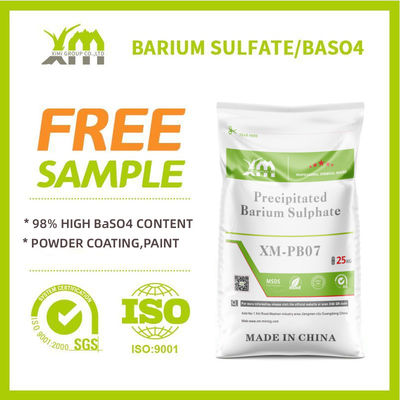 En yüksek nemlendiricilik Yağışlı Barium Sülfat Beyazlık 98% Barium Sülfat